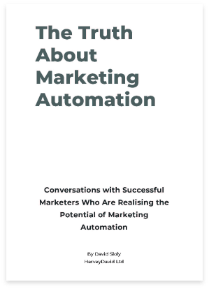 Image showing the cover of The Truth About Marketing Automation Book